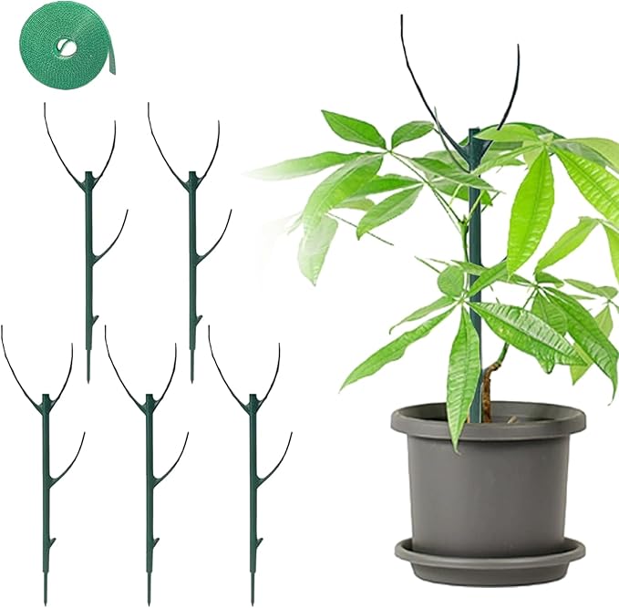 5 Pack Stackable Monstera Plant Support, 2025 New Plant Stakes for Indoor and Outdoor Plants Use, Garden Stakes for Climbing and Potted Plants, Pothos, Philodendron (5 Pack)