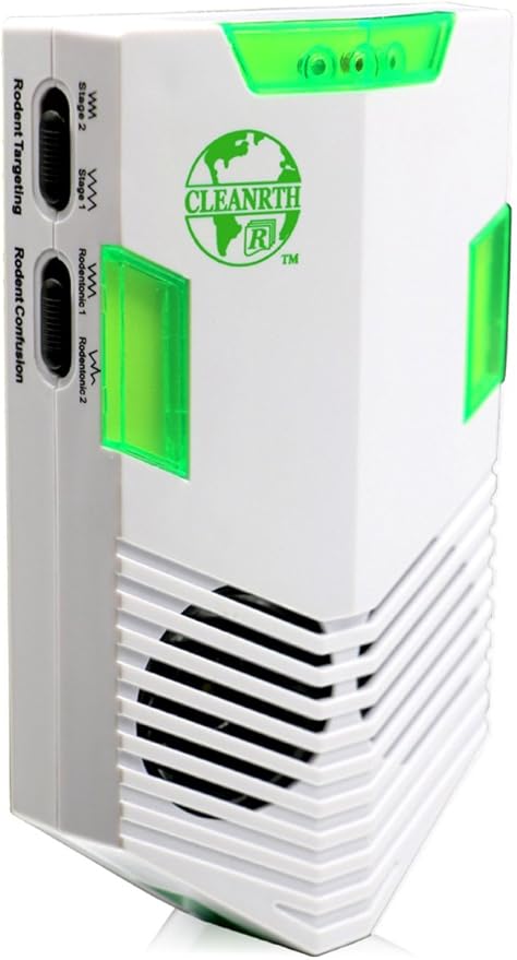 CLEANRTH CR008 Advanced Ultrasonic Rodent Repelling System - Powerful Indoor & Outdoor Rodent Repellent