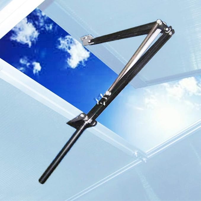 BIBISTORE Solar Auto Greenhouse Vent Opener Agricultural Greenhouse Automatic Window Opener Heat Sensitive Hothouse Roof Ventilation Kit Greenhouse Accessories-(Lifts 15.4 Lbs,Two Springs)
