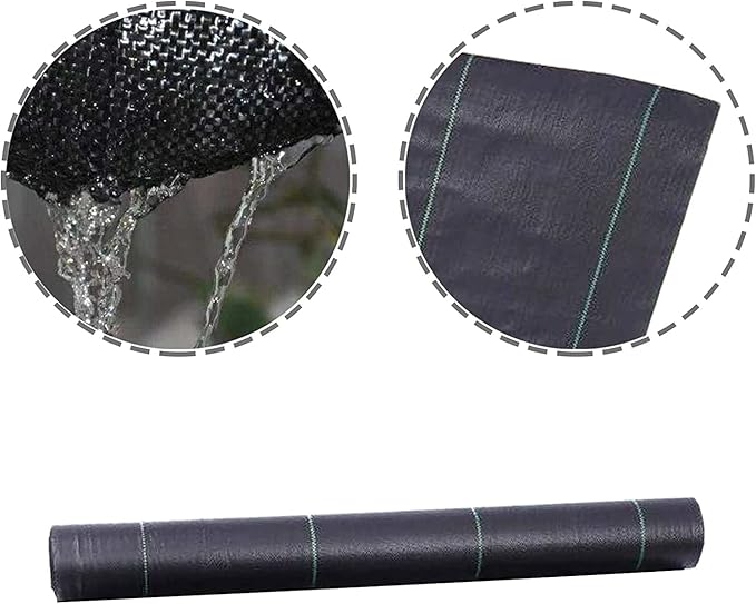 Weed Barrier Fabric Planting Cover - 4 x 150 FT Heavy Duty Landscape Fabric Ground Cover Block for Outdoor Planting