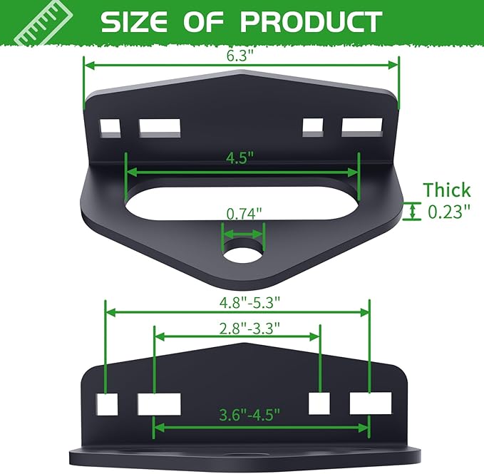 Zero Turn Mower Trailer Tow Hitch，Heavy Duty Steel Lawn Trailer Mount，Compatible with Many Models Lawn Mower, Tractor, Golf Cart, ATV Etc