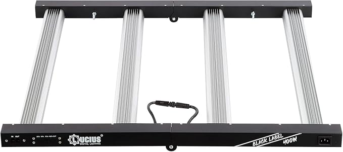 Lucius 400W LED Grow Light with LM281B Diodes, 2.9 µmol/J High Efficiency, Dimmable 4-Bar Light with 1344 Diodes, Full Spectrum Plant Grow Lamp for Indoor Plants, Seeding, Veg, Bloom, 120/240/277V