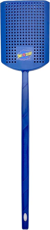 Heavy Duty Fly Swatter and Spider Catcher and Release. Insect Fly Catchers for Inside Home. House Fly Swatter or Humane Bug Catcher with Built in Insect Scoop. (1, Blue)