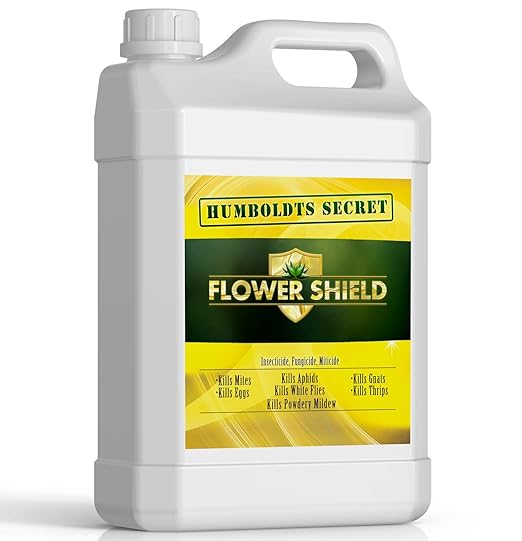 Humboldts Secret Flower Shield | Insecticide, Pesticide, Miticide, Fungicide | Bug Spray for Plants | Spider Mite & Powdery Mildew Control | Indoor & Outdoor | Houseplant & Garden | 32 Ounce