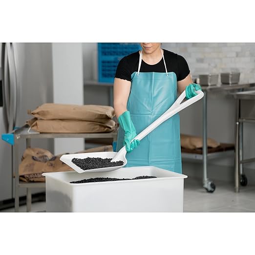 SPARTA 41077EC02 Plastic Sanitary Shovel, Food Safe Plastic Shovel For Commerical Kitchens, 14 Inches, White