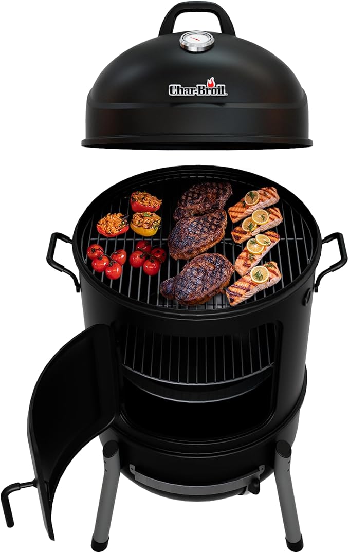 Charbroil® 20" Bullet Charcoal Smoker, Black - 18202076