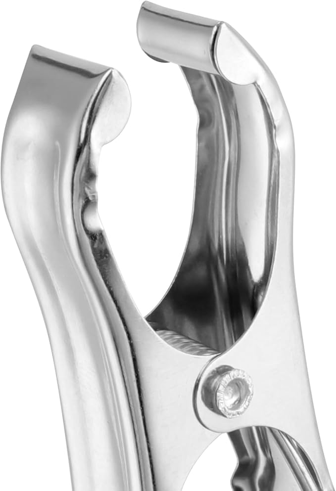 HAKZEON 160 PCS Garden Clips, Stainless Steel Greenhouse Clamps, Greenhouse Clips for Netting, Heavy Duty Row Cover Clips for Cloth and Fixing Plant Cover Film, 2 Inch