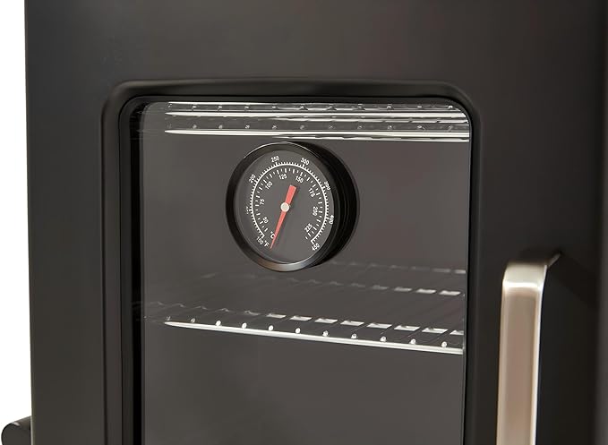 Large Vertical Propane Smoker Grill – 4-Rack Outdoor Gas BBQ Smoker with Temperature Control, Heavy Duty Design & Weather-Resistant Cover for Meat, Fish, Ribs