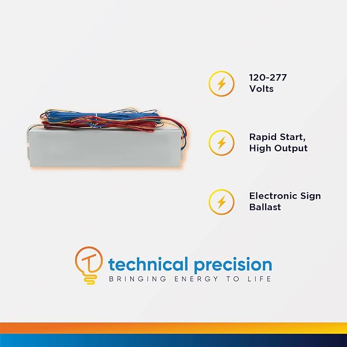 Replacement for Advance ASB-1240-46-BL-TP Ballast by Technical Precision - Electrical Ballasts 120-277 Volts - 50-60Hz - Normal Ballast Factor - Rapid Start - 1 Pack