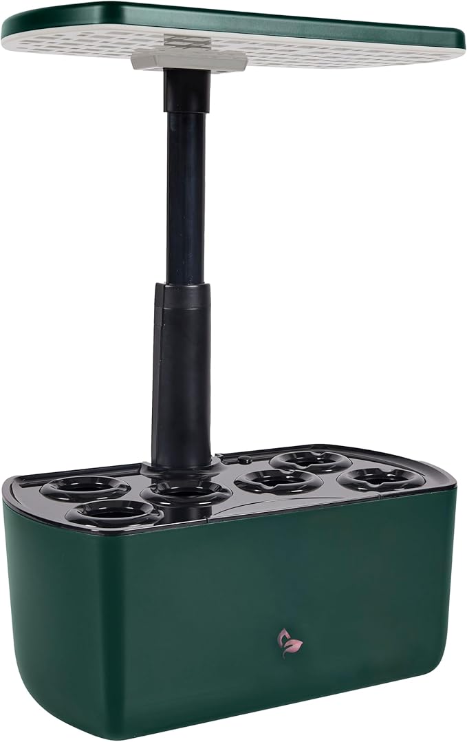 AeroGarden Harvest 2.0, Indoor Garden Hydroponic System with LED Grow Light, Holds up to 6 AeroGarden Pods, Green