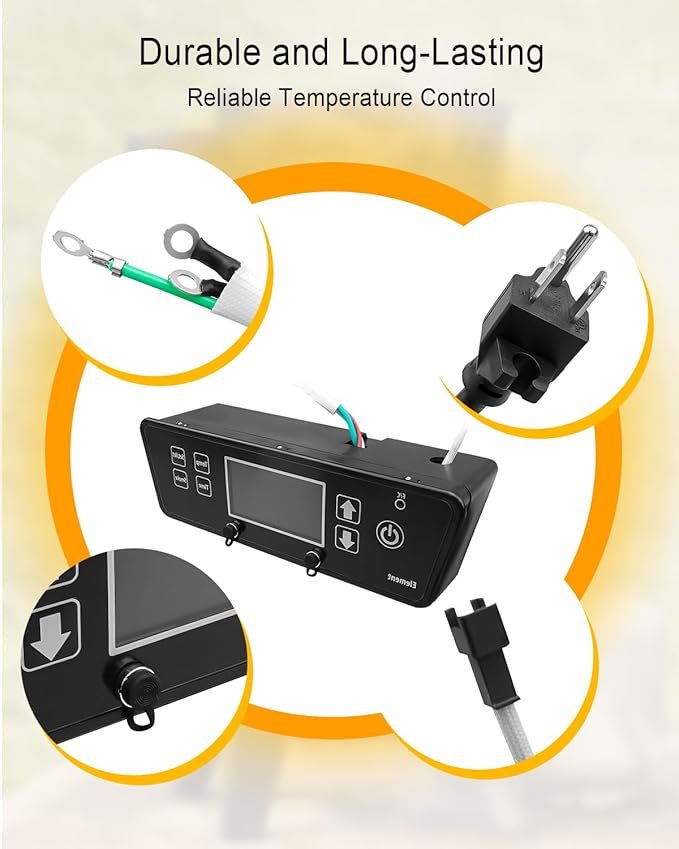 Digital Thermostat Controller Fit for Pit Boss 3-Series Digital Electric Vertical Smokers Control Panel, Barbecue Digital Thermostat Control Board