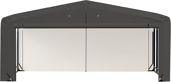 ShelterLogic ShelterTube Garage & Storage Shelter, 20' x 18' x 10' Heavy-Duty Steel Frame Wind and Snow-Load Rated Enclosure, Gray