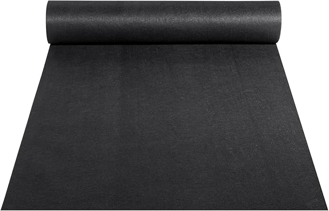 VEVOR 6FTx100FT Non-Woven Geotextile Heavy Duty 8oz Driveway Underlayment for Gravel, Ground Cover, Garden Weed Barrier, Drainage Fabric, Landscaping, Black