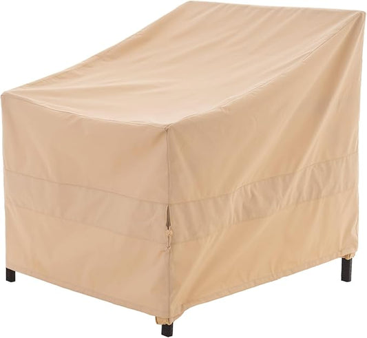 Patio Chair Covers, Outdoor furniture Cover, Heavy Duty, Waterproof Patio Chair Covers, 43W x 42D x 42H, Beige, 1-Pack