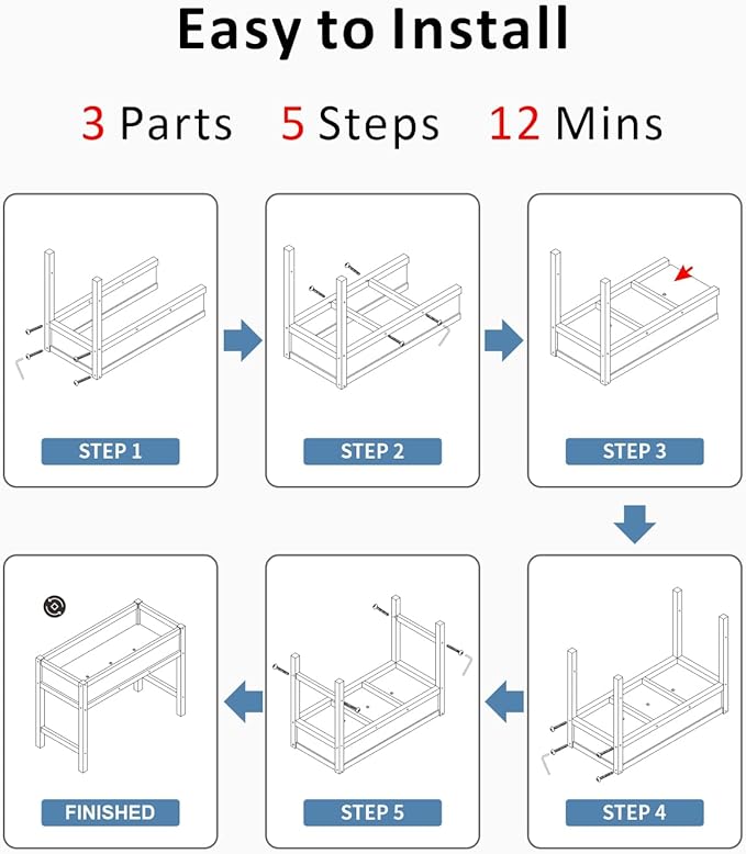 Raised Garden Beds Outdoor with Legs,Outdoor Planter Box,Non-Cracking,Rust Resistantand Rot-Resistant for Vegetable Garden for Backyard, Patio, Balcony Outdoors/Indoors White
