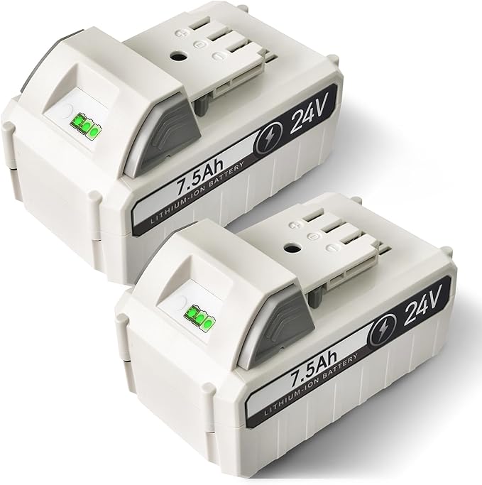 CPY 7.5Ah 24V Battery 2Pack Replacement for Sun Joe Tools Compatible with 24v Cordless Power Tools 24V Lithium Battery 24VBATLTW 24VBAT X2SB18