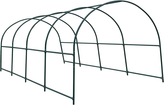 Strong Camel Greenhouse Replacement Frame for 20' X 10' X 7' Larger Hot Garden House , Support Arch Frame Climbing Plants/Flowers/Vegetables (20' X 10' X 7')
