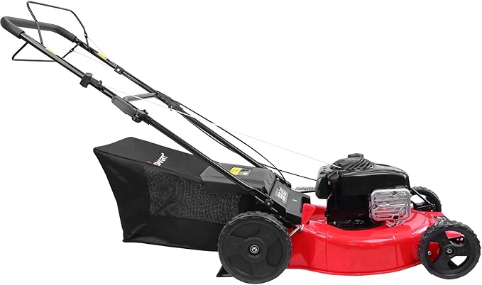PowerSmart Self Propelled Gas Lawn Mower 22-Inch with 150cc Briggs and Stratton EX625 Engine, RWD Single-Speed 2-in-1 Mulch and Bagger, High Wheel B8622S