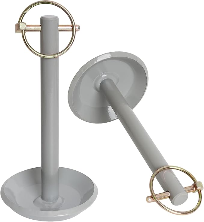 5/8" Snow Plow Blade Skid Shoes with Lynch Pins, Snowplow Heavy Duty Replacement Parts Compatible with Moose ATV UTV, 2 Pack