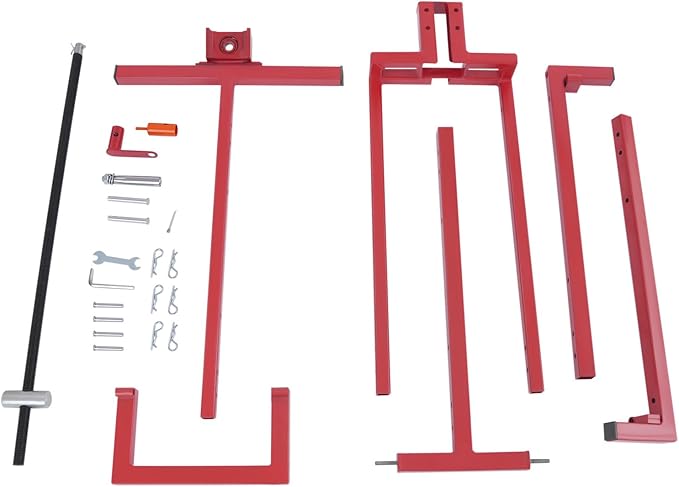 Lawn Mower Lift, 880Lbs Lawn Mower Lift Carbon Steel Lift Jack Freestanding Lawnmower Lift Tool Adjustable Lawnmower Lifts w/o Wheel for Garden Tractors All-Terrain Maintenance and Repair