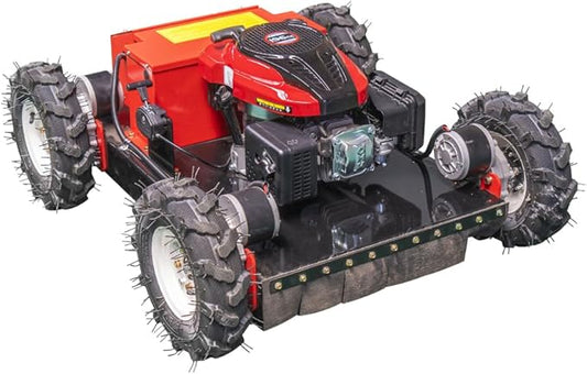 Remote Control Lawn Mower Electric Start 30° Climbing Four-Wheel Drive 7.5HP All Terrain Grass Cutter Yard Mower (HW-196-55JY)