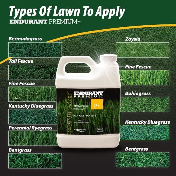 Endurant Turf Colorants - Premium Spray On Green Grass Paint for Lawns - Revives Dry, Patchy Yards - Versatile Grass Hue - Easy to Use, Concentrated Turf Grass Dye - Covers Approx 1,000 Sq Ft - 32Oz