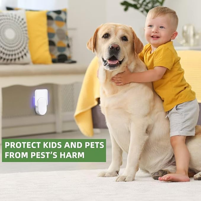 40 Pcs Sticky Refill Glue Cards, Replacement Glue Boards, Compatible with Safer Home SH502, Dynatrap DT3005W-DS3, DT23005-06, Targets Moth, Fly, Mosquito, Gnat and More, Extremely Sticky, Value Pack