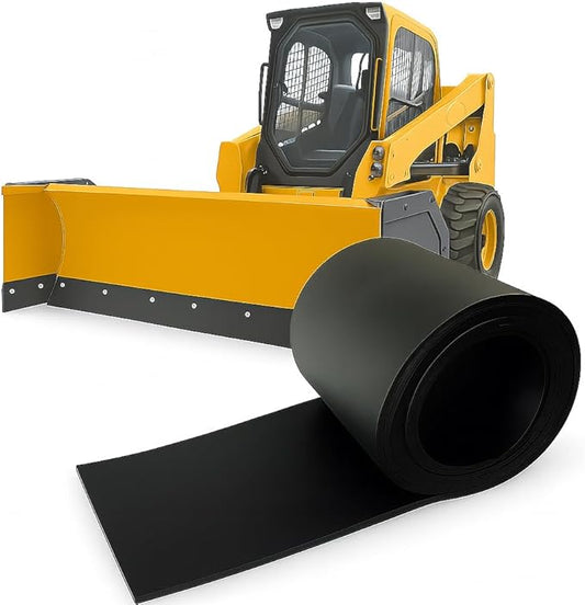 Snow Plow Rubber Cutting Edge – Heavy Duty 96" x 6" x 1" Snow Plow Deflector Smooth & Surface-Safe Snow Clearing - Fit for ATV, Tractors, Skid Steers & UTVs Snow Pusher Cutting Edge