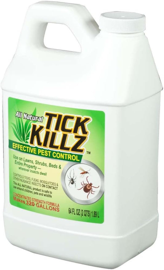 Tick Killz All Natural Bug Killer Insect Repellent Pest Control Concentrate 64 Ounce