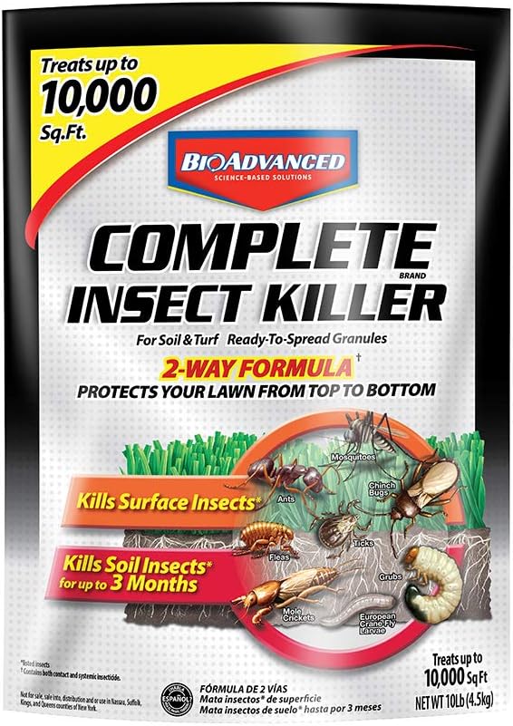 BioAdvanced Complete Brand Insect Killer for Soil and Turf, Granules, 10 lb, Outdoor Ant Killer