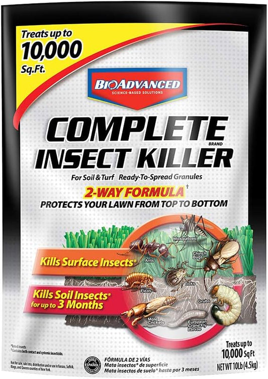 BioAdvanced Complete Brand Insect Killer for Soil and Turf, Granules, 10 lb, Outdoor Ant Killer