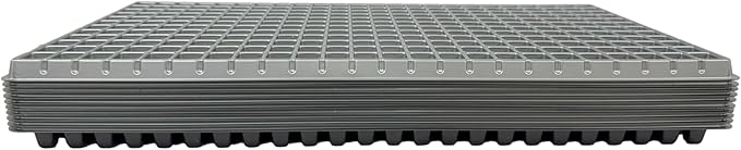 288 Cell Seedling Plastic Nursery Trays, 10 Pack, Thick Durable Germination Plug Trays, 2880 Cells Reusable Plant Propagation