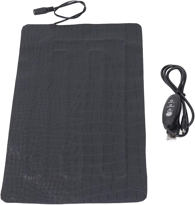 Seedling Heat Mat, 3 Gear Adjustable Temperature Warm Hydroponic Heating Pad for Germination, PU Leather Hydroponic Plant Heating Pad for Indoor Gardening, Greenhouse (3318)