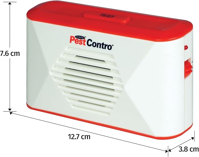 PestContro Portable Ultrasonic Rodent Repeller, Cordless Non-Lethal Pest Control, Dual Frequency, Mice Rats Squirrels Chipmunks Kitchen Office Garage Basement Shed Storage Attic