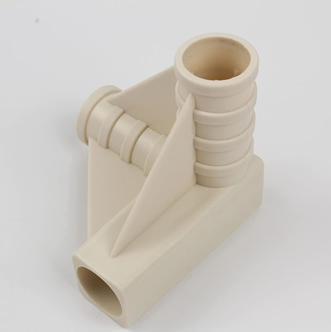 3-Way 16mm 5/8'' Pole for Plant Grow Tent, PVC Pipe Fittings Build Heavy Duty Greenhouse Frame Furniture Connectors Tent Connections, 4 Pcs, Cream