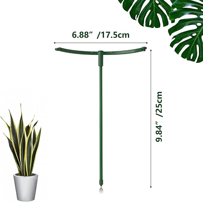 12Packs Plant Support Stake Half Round Plant Support, Stackable 3 Tier Garden Flower Support, Plant Stakes for Indoor Outdoor Plants for Tomato,Monstera, Peony, Hydrangea, Climbing Plants