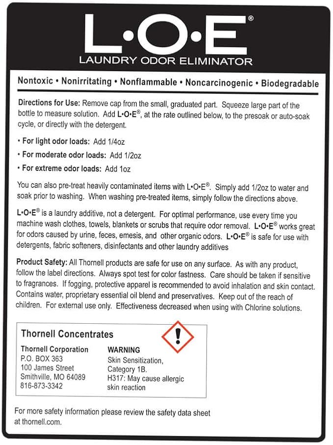 Odorcide Laundry Odor Eliminator Concentrate – Pet Odor Eliminator for Strong Odors – Pet Smell & Urine Odor Eliminator for Clothes – Laundry Odor Neutralizer w/Safe, Non-Enzymatic Formula (32 oz)