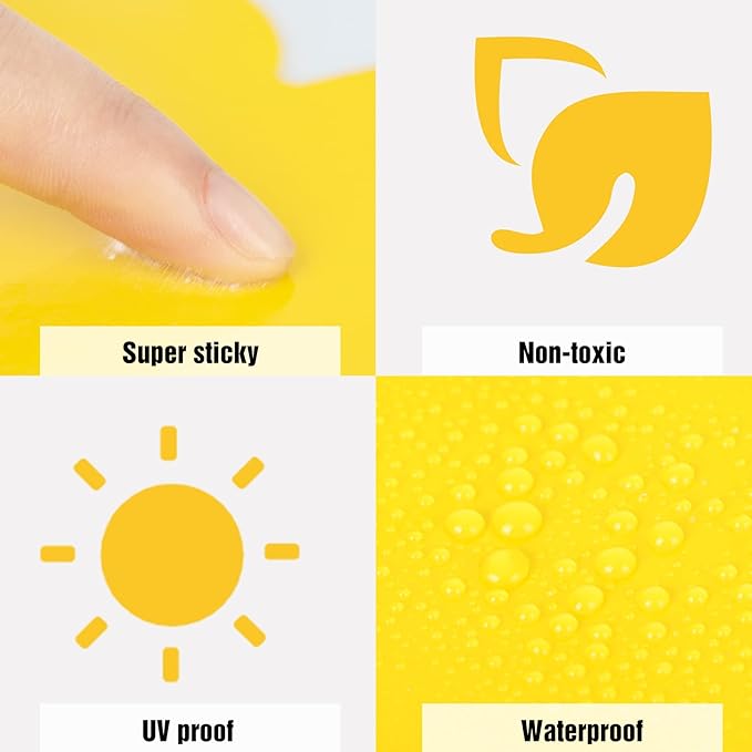 30 Pack Yellow Sticky Traps Fruit Fly Trap, Double-Sided Fungus Gnat Trap Insects Pest Killer for Outdoor Indoor