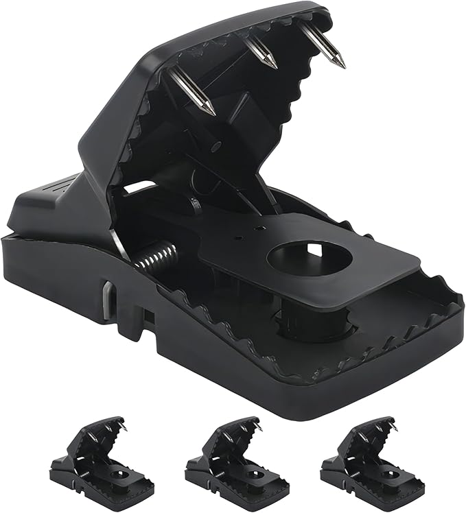 Unstoppable Rat Traps for Indoors and Outdoors, Large Strong Mouse Traps with Double The Power to Tackle Tougher Mice and Rats, Simple, Sturdy and Reusable, 6 Pack