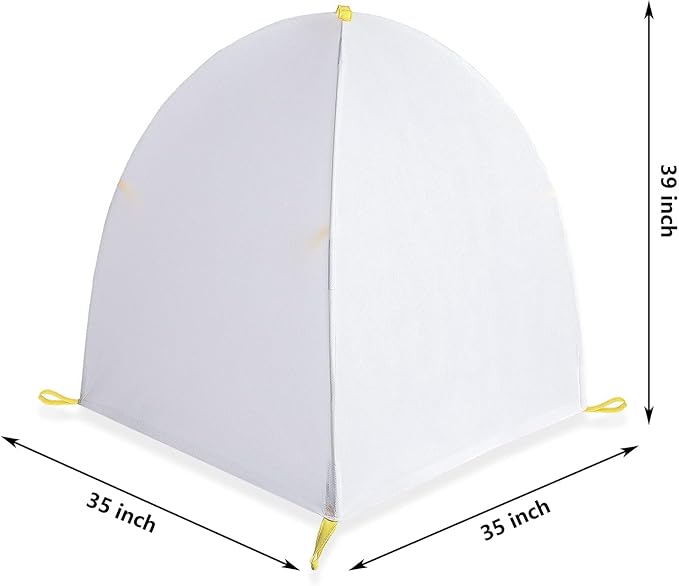 DECOHS 35 x 35 x 39 Inch Warm Plant Protection Tent-Winter Shrub Covers-Winter Snow & Frost Covers Protecting Fruit Tree Potted Plants from Freezing Animals Eating