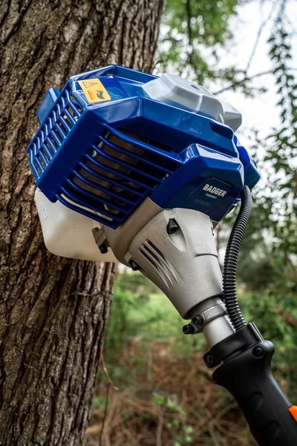 WILD BADGER POWER 26cc Weed Wacker Gas Powered, 3 in 1 String Trimmer/Edger 17'' with 10'' Brush Cutter,Rubber Handle & Shoulder Strap Included