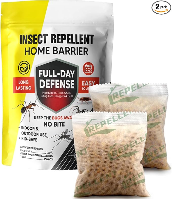 Bug and Tick Repellent-2 Pouches