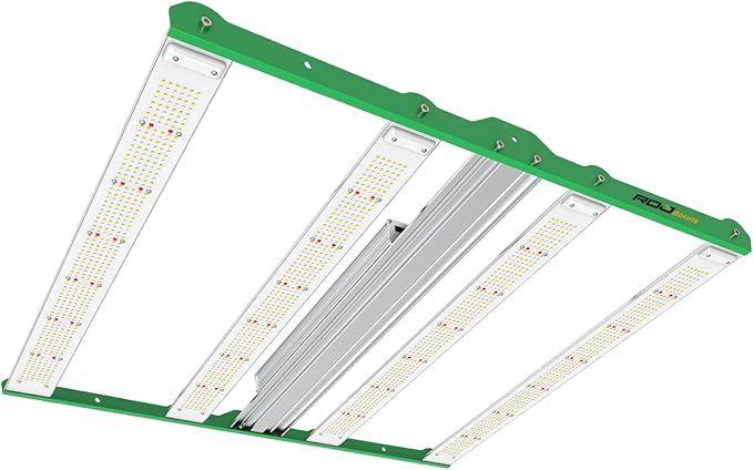 RDJ Bouns 2023 Fresh LE4200 400W LED Grow Light for 3x3 Tent - Wide Body 4 Bar Full Spectrum Daisy Chain Dimmable Ideal for Indoor Growers