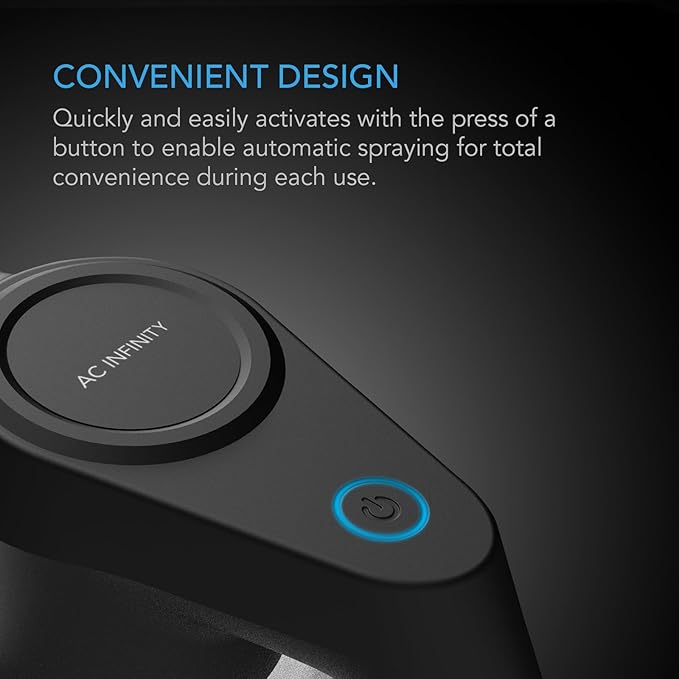 AC Infinity Automatic Sprayer, 2L Portable Electric Spray Bottle, USB Rechargeable with Adjustable Nozzle Spout for Plants Fertilizing Gardening and Cleaning (Frost)