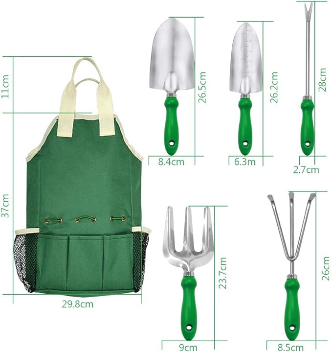 GardenHOME 11-Piece Gardening Tool Set, Garden Tool Kit with Tote Bag, Adjustable Apron, and Gardening Accessories, Perfect Gardening Gifts for Women and Men