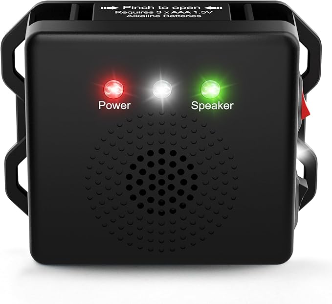 Rodent Repellent for Car, Battery Powered Under Hood Animal Repeller, Ultrasonic Rat and Mice Deterrent Device, Electronic Pest Control for RV, Truck, Garage, Vehicle Engine Protection, Pack of 4