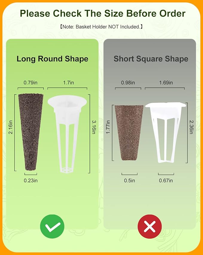 80 PCS Grow Sponges for Hydroponics, Replacement for AeroGarden Seed Pods, Hydroponic Sponges, Root Growth Sponge for Indoor Gardening System(No Seeds)