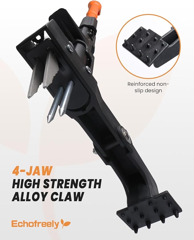 Weed Puller Tool - Adjustable 35"-46" Heavy Duty 4-Claw Stand-Up Weeder for Yard Weed Removal, Ergonomic Garden Tool with No Bending or Squatting Needed