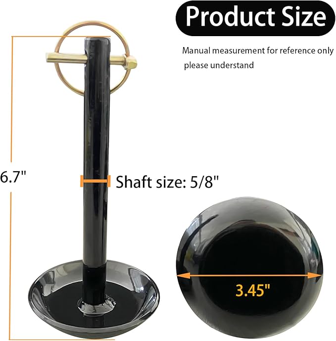 A Pair of Snow Plow Skid Shoes Snowplow Compatible with ATV UTV Moose 5/8" Shaft