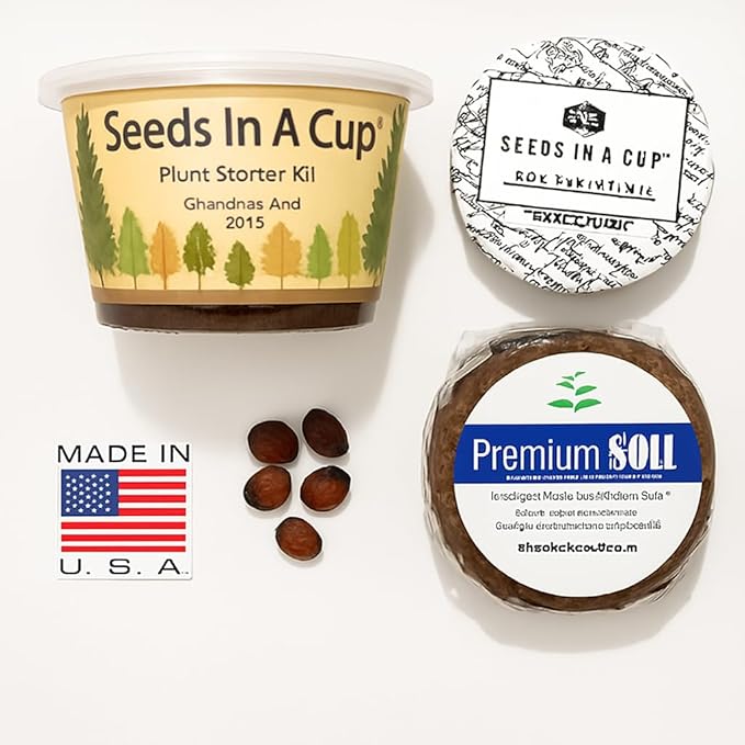 Seeds In A Cup® Sugar Maple Tree Grow Kit – Indoor/Outdoor Seed Starter, Grow Your Own Maple Tree from Seed, Educational Gift for Kids & Adults, Easy Planting Kit